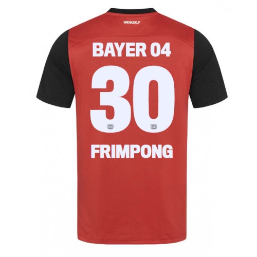 Moški Nogometni dresi Bayer Leverkusen Jeremie Frimpong #30 Domači 2024-25 Kratek Rokav